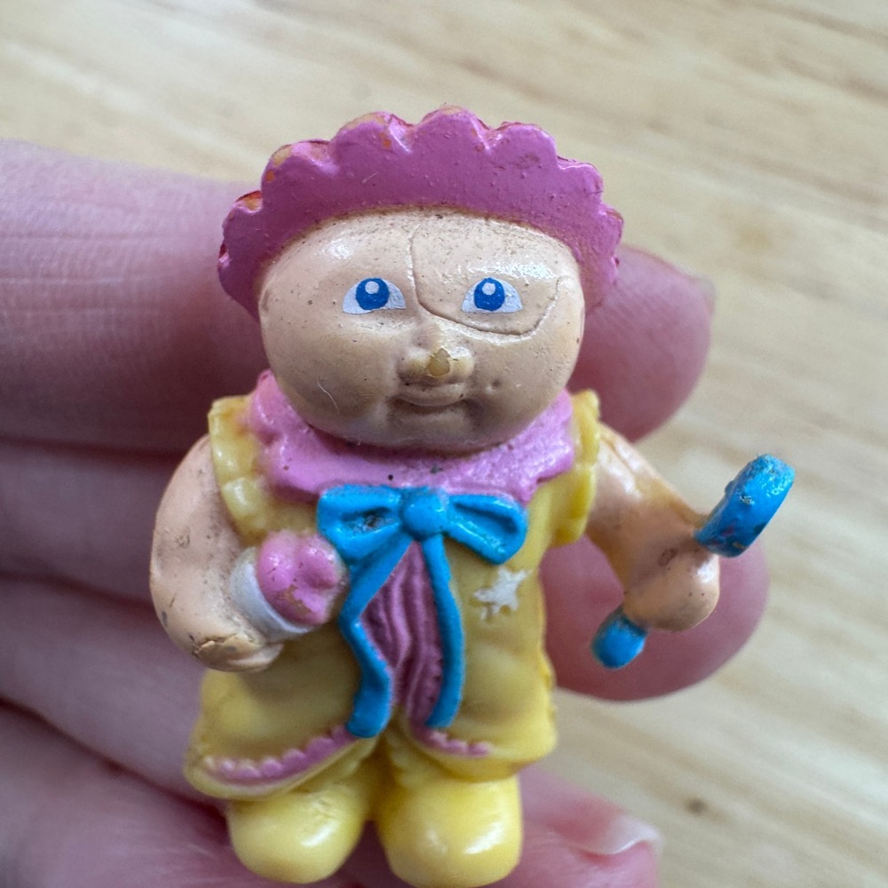 1984 Cabbage Patch Kids Mini Doll Toy with Bottle and Rattle 1984 LJN Toys‎